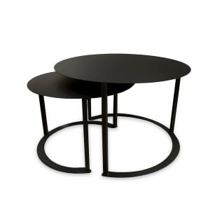 Black, metal table 2 in 1 with  metal top  
